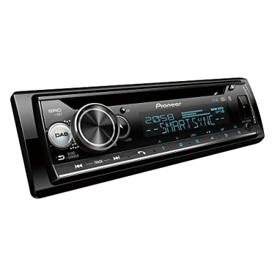 Abbildung von Pioneer DEH S720DAB AN inklusive DAB Antenne, 2 DIN Autoradio, CD Tuner mit FM und DAB+, Bluetooth, MP3, USB AUX Eingang, RGB Beleuchtung, Freisprecheinrichtung, Smart Sync App, 13 Band Equalizer