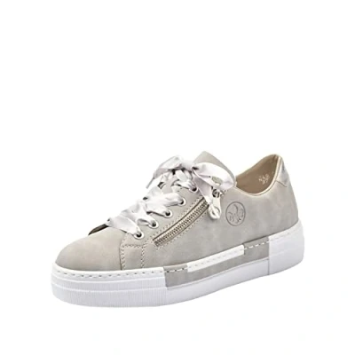 Abbildung von Rieker Sneaker low, Damen, Größe: 40, Cement/silver Schuhe