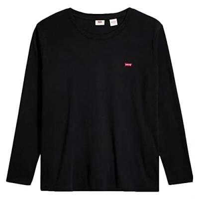 Abbildung von Levi&#039;s Damen Plus Size Long Sleeve Baby Tee T Shirt,Caviar,3XL