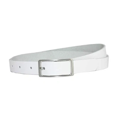 Abbildung von Vascavi Ledergürtel, 2 cm breit, Made in Germany, echt Leder Gürtel für Damen, als Hüftgürtel, kürzbar (115 Gesamtlänge 125 cm, Weiß)