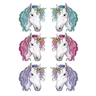 Abbildung von Ideen mit Herz Color Bügeltransfers, Din A4, Einhorn: Sunset, Moonlight, Daydream Textilien wie T Shirts &amp; Taschen Bügelmotiven verzieren Bilder schnell einfach aufbügeln DIY Textildesign