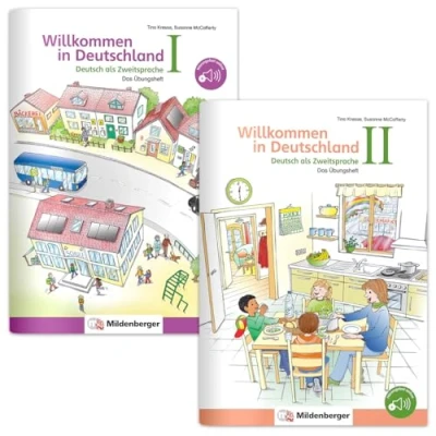 Abbildung von Willkommen in Deutschland Deutsch als Zweitsprache I und II: Das Übungsheft Selbstständig lernen ohne Vorkenntnisse inkl. Sticker &amp; Lösungsheft Für Kinder zwischen 6 &amp;12 Jahren DIN A4