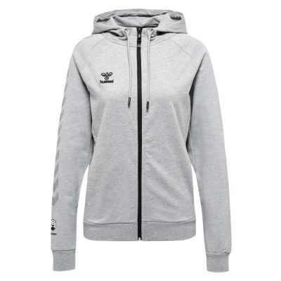 Abbildung von Hummel Hmlmove GRID COT Sweatjacke, Damen, Größe: XS, Grey melange