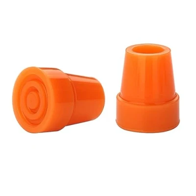 Abbildung von Lifeswonderful 2 Stück Schutzkappen 19mm Gummifuße für Gehstöcke Orange