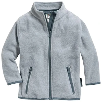 Abbildung von Playshoes Unisex Kinder Fleece Jacke Outdoor Oberteil, grau/melange, 152