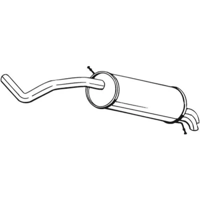 Abbildung von BOSAL 278 107 Endschalldämpfer VOLKSWAGEN: Polo IV Hatchback, SEAT: Ibiza 3, SKODA: Fabia I Hatchback
