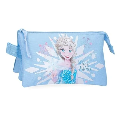 Abbildung von Disney Joumma Bags Federmäppchen, Motiv: Eiskönigin, blau, zum Organisieren und Transportieren von Stiften Stiften, Verschiedene Fächer, Federmäppchen