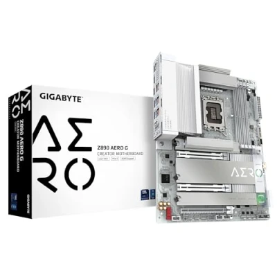 Abbildung von GIGABYTE Z890 AERO G Motherboard Unterstützt Intel Core Ultra (Serie 2) CPUs, 16+1+2 Phasen VRM, bis zu 8800MHz DDR5 (OC), 1xPCIe 5.0 + 4xPCIe 4.0, Wi Fi 7, 2.5GbE LAN, Thunderbolt 4