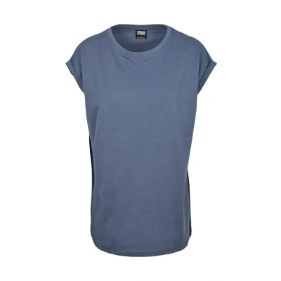 Abbildung von Urban Classics Extended Shoulder Tshirt basic, Damen, Größe: Medium, Vintageblue