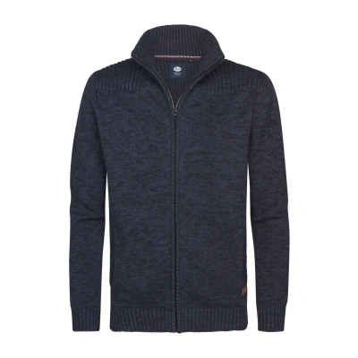 Abbildung von Petrol Industries Strickjacke, mit Stehkragen