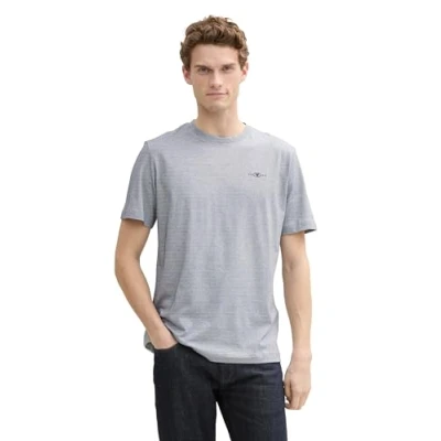 Abbildung von TOM TAILOR Piqué Poloshirt mit Stretch, Light Metal Blue, XL
