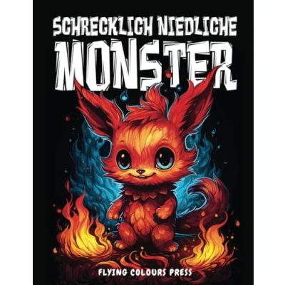 Abbildung von Schrecklich niedliche Monster: Das Malbuch für Erwachsene und Jugendliche mit gruseligen süßen Fantasiewesen zur Entspannung &amp; Stressabbau