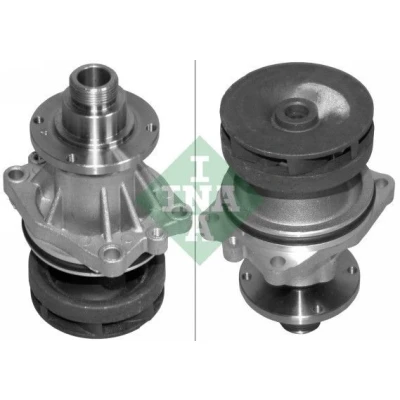Abbildung von INA 538 0188 10 Wasserpumpe mit Dichtung für Keilrippenriementrieb BMW: 5 Saloon, 3 7, OPEL: Omega B Saloon