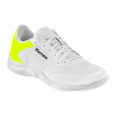 Abbildung von Kempa Kourtfly Three Handballschuh, Damen, Größe: 41, White/fluo yellow Schuhe