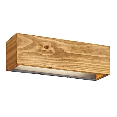 Abbildung von Trio Leuchten LED Wandleuchte Brad 223790130, Metall Nickel antik, Holz, inkl. 13.5 Watt LED, Switch Dimmer, Braun