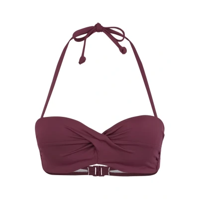 Abbildung von Lascana Bandeautop LAS SIMP Bikinitop, Damen, Größe: 38xC, Bordeaux
