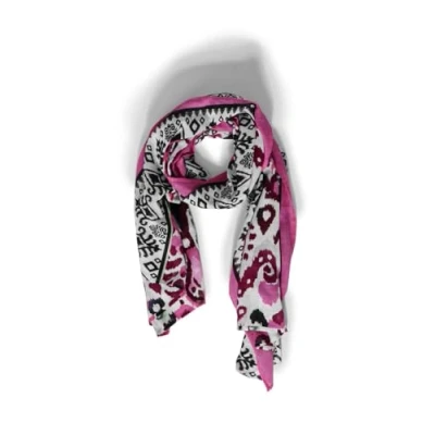Abbildung von Cecil 2IN1 MIT Print Schal, Damen, Größe: One Size, Pink
