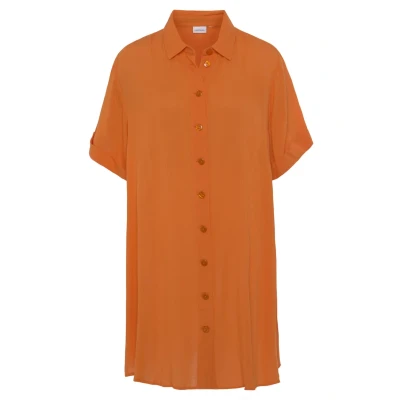 Abbildung von Lascana Hemdbluse, Damen, Größe: 34, Orange
