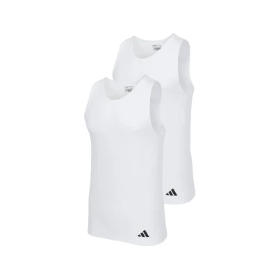 Abbildung von adidas Sportswear Ergonomic TANK 2PK Unterhemd/shirt, Herren, Größe: Medium, White