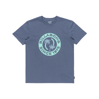 Abbildung von Billabong Tropical PETS Unisex Tshirt print für Kinder, Größe: 159 164, Slate blue