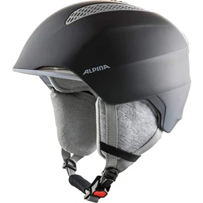 Abbildung von ALPINA GRAND JR Sicherer, Leichter, Stoßabsorbierender &amp; Individuell Anpassbarer Skihelm Für Kinder, black, 51 54 cm