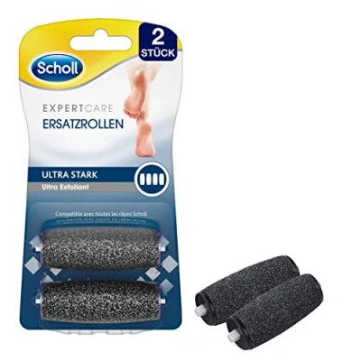 Abbildung von Scholl Expert care Wet &amp; Dry Ersatzrollen Ultra Stark Nachfüller für die elektrischen Hornhautentferner von Mit Diamantpartikeln 2 Rollen, Grau, Stück (1er Pack)