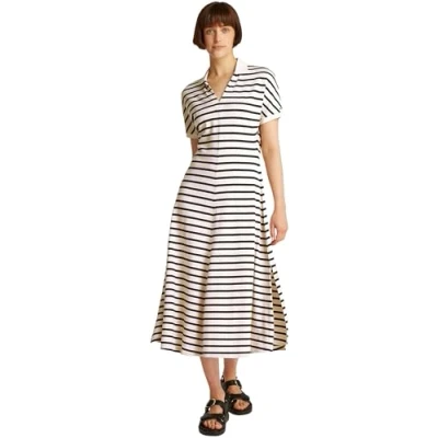 Abbildung von Tommy Hilfiger OPEN MIDI Dress Freizeitkleid, Damen, Größe: Large, Calico/dark night navy