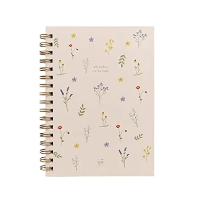 Abbildung von UO Notizbuch A5, Motiv: Blume des Lebens, Hardcover, 200 Seiten, gepunktet, 15 x 22 cm