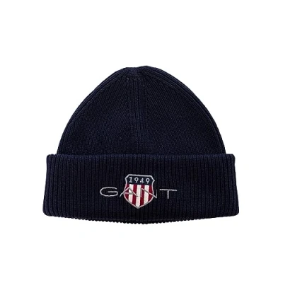 Abbildung von GANT Archive Shield Beanie Unisex Mütze, Größe: One Size, Marine