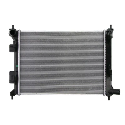 Abbildung von NRF 550010 Kühler, Motorkühlung Aluminium 500 369 16 Kühlrippen gelötet HYUNDAI: i20 I Hatchback