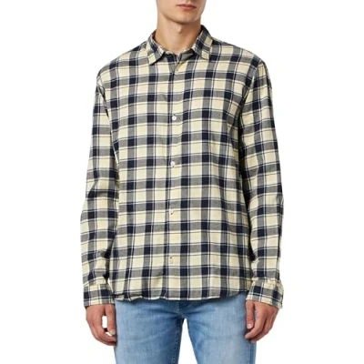 Abbildung von JACK &amp; JONES Herren Jorjoshua Check Shirt Ls Freizeithemd, Reed Yellow, L EU