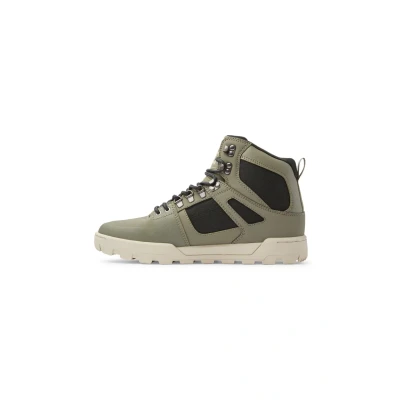 Abbildung von DC Shoes PURE Hightop WR Skateschuh, Größe: 46, Grn b wht Kalbsleder