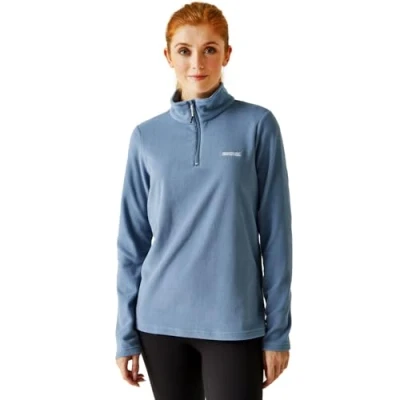 Abbildung von Regatta Sweethart Damen Fleecejacke mit halbem Reißverschluss und Symmetry Gewebe, ideal zum Wandern, Spazierengehen für Outdoor Aktivitäten