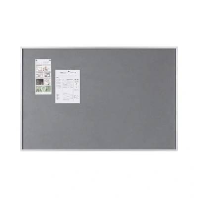 Abbildung von Bi Office Filztafel New Generation, Pinnwand mit Aluminiumrahmen, 120 x 90 cm, Grau