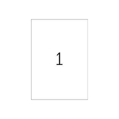 Abbildung von HERMA 8694 Wetterfeste Folienetiketten transparent, 50 Blatt, 297 x 420 mm, 1 pro A3 Bogen, Stück, selbstklebend, bedruckbar, glänzend, blanko Klebeetiketten Aufkleber aus Folie, durchsichtig