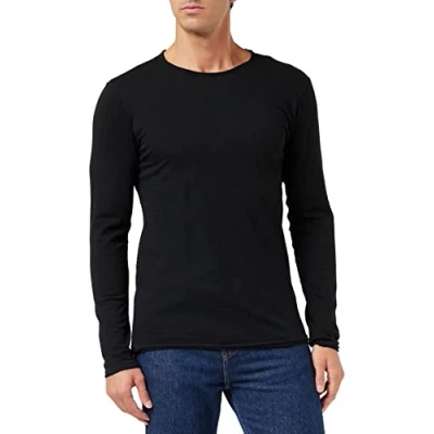 Abbildung von Replay Unisex Langarmshirt, Herren, Größe: XXL, Black
