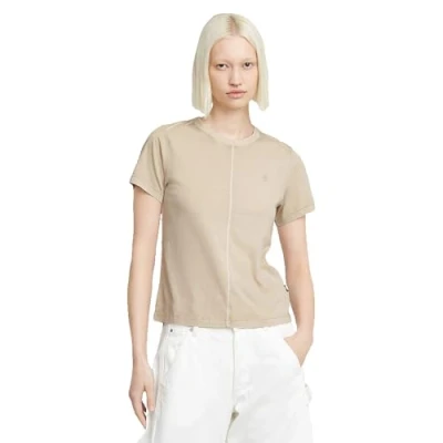 Abbildung von G STAR Overdyed Front SEAM Tshirt basic, Damen, Größe: Small, Dk brick gd