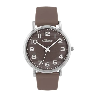 Abbildung von s.Oliver Damen Analog Japanisches Quarzwerk Uhr mit Silikon Armband 2038376