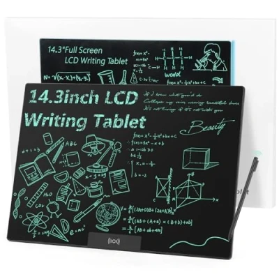 Abbildung von Czemo LCD schreibtafel 14.3 Zoll, Wiederverwendbar Schreibtafeln Erwachsene, Digitales Schreibtablett Zaubertafel für Büro, Klassenzimmer, Memo, Notizen, Agenda, Skizzen, Einfarbig