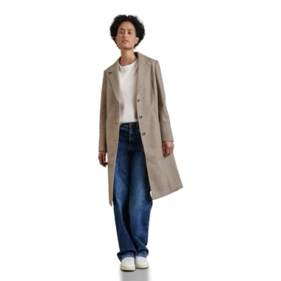 Abbildung von STREET ONE Damen A201958 Mantel in Woll Optik, Quinoa Beige Melange, 46