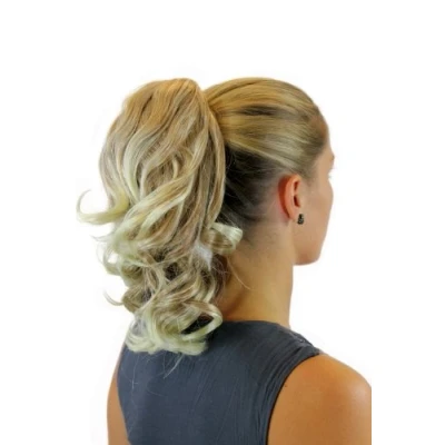 Abbildung von WIG ME UP JL 3023 27T613 Haarteil/Zopf gewellt halblang (35 cm) 1 Steckkamm + Gummizug Blondmix