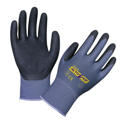 Abbildung von Keron Nylon Handschuhe ActivGrip Advance, Blau/Schwarz 7