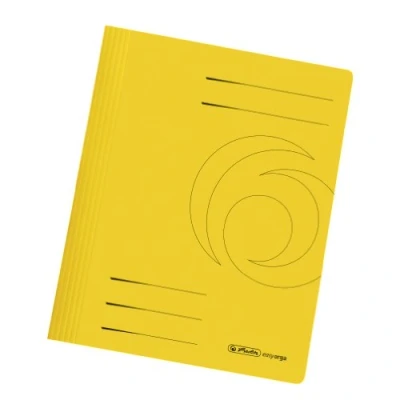 Abbildung von Herlitz 11034303 Schnellhefter A4 Karton gefaltet gelb intensiv 10er Packung