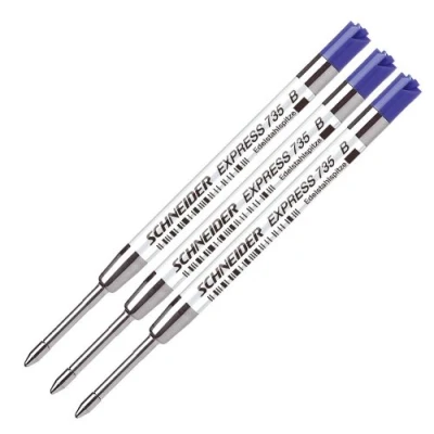 Abbildung von Schneider 77308 Kugelschreibermine 735B 3 er, blau
