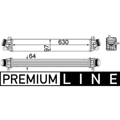 Abbildung von MAHLE ORIGINAL CI 259 000P Ladeluftkühler