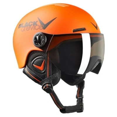 Abbildung von Black Crevice Kinder Visierhelm Leogang, orange matt/schwarz, 52 54 cm…