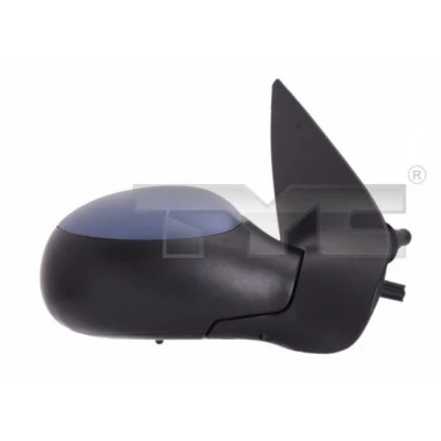 Abbildung von Außenspiegel Tyc 326 0078 links grundiert Einstellung: Seilzug, asphärisch PEUGEOT: 206 Hatchback, SW