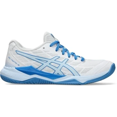 Abbildung von Asics Geltactic 12 Volleyballschuh, Damen, Größe: 40, White/light blue Schuhe