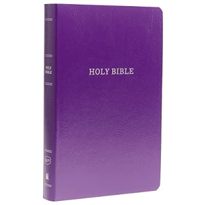 Abbildung von KJV Holy Bible: Gift and Award, Purple Leather Look, Red Letter, Comfort Print: King James Version: Bible, Version