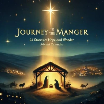 Abbildung von Journey to the Manger. 24 Stories of Hope and Wonder: Advent Calendar read. Biblical Meditation in preparation birth Jesus.